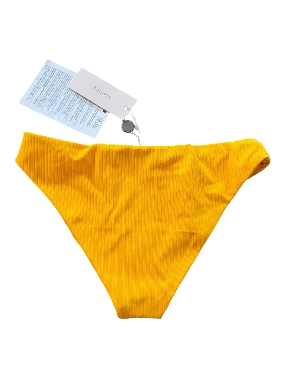 Eberjey Alta Mare Annina Ribbed Bikini Bottom in Goldy NWT
